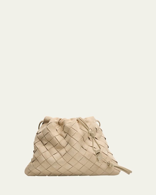 Small Suede Pouch Bag